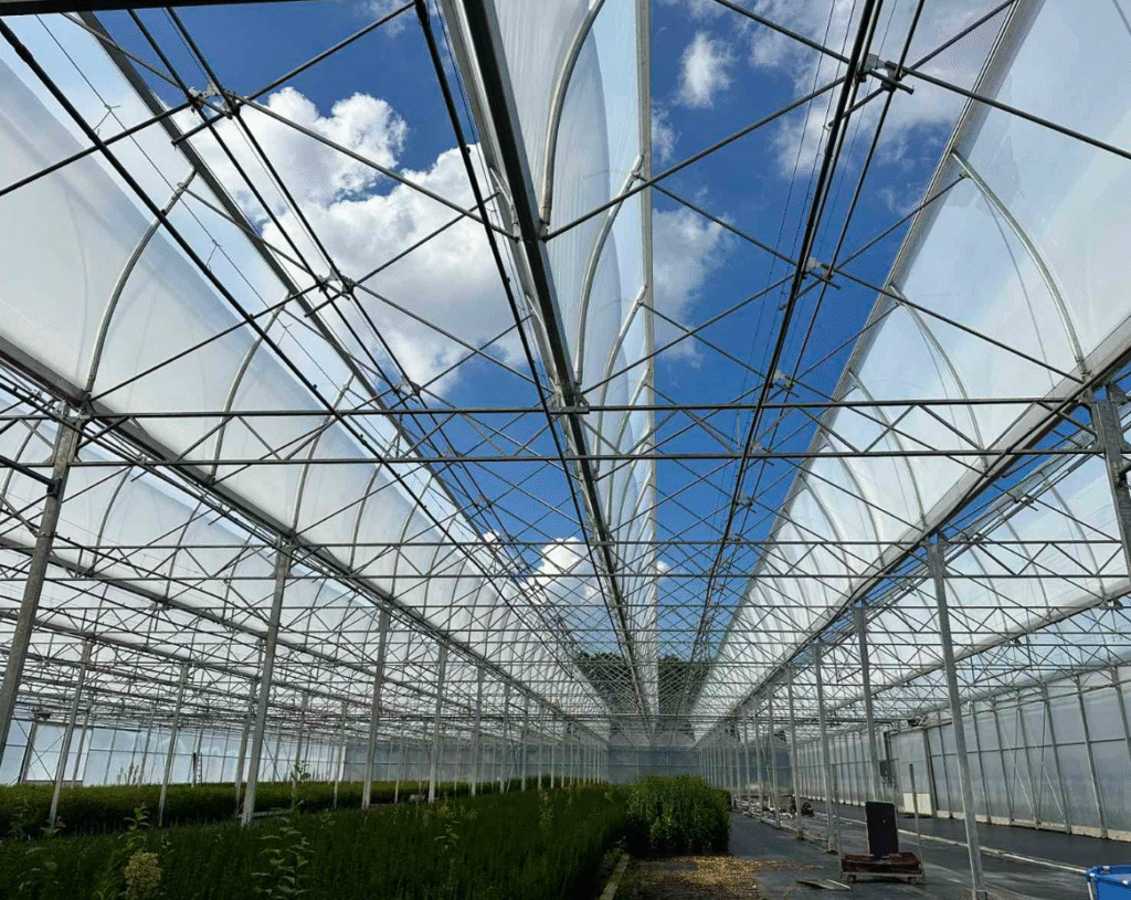 poly greenhouses heat